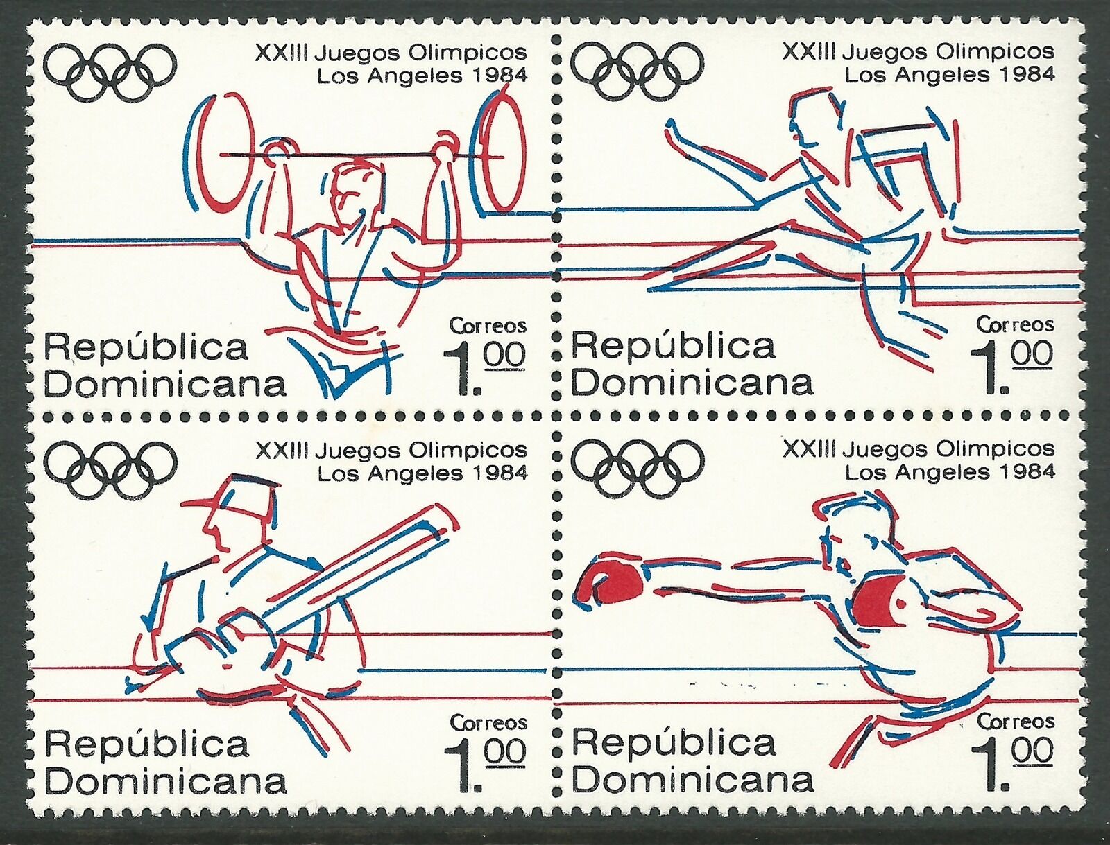 Dominikanische Republik 1984 - Sports Sommer Olympiade Los Angeles 84 - Sc 911a